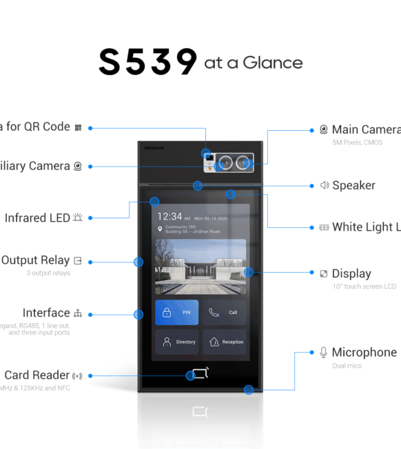Akuvox S539 Android Video Door Phone