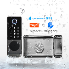 Smart Automatic Apartment Gate Door Lock with Mobile App, Fingerprint, PIN & RFID