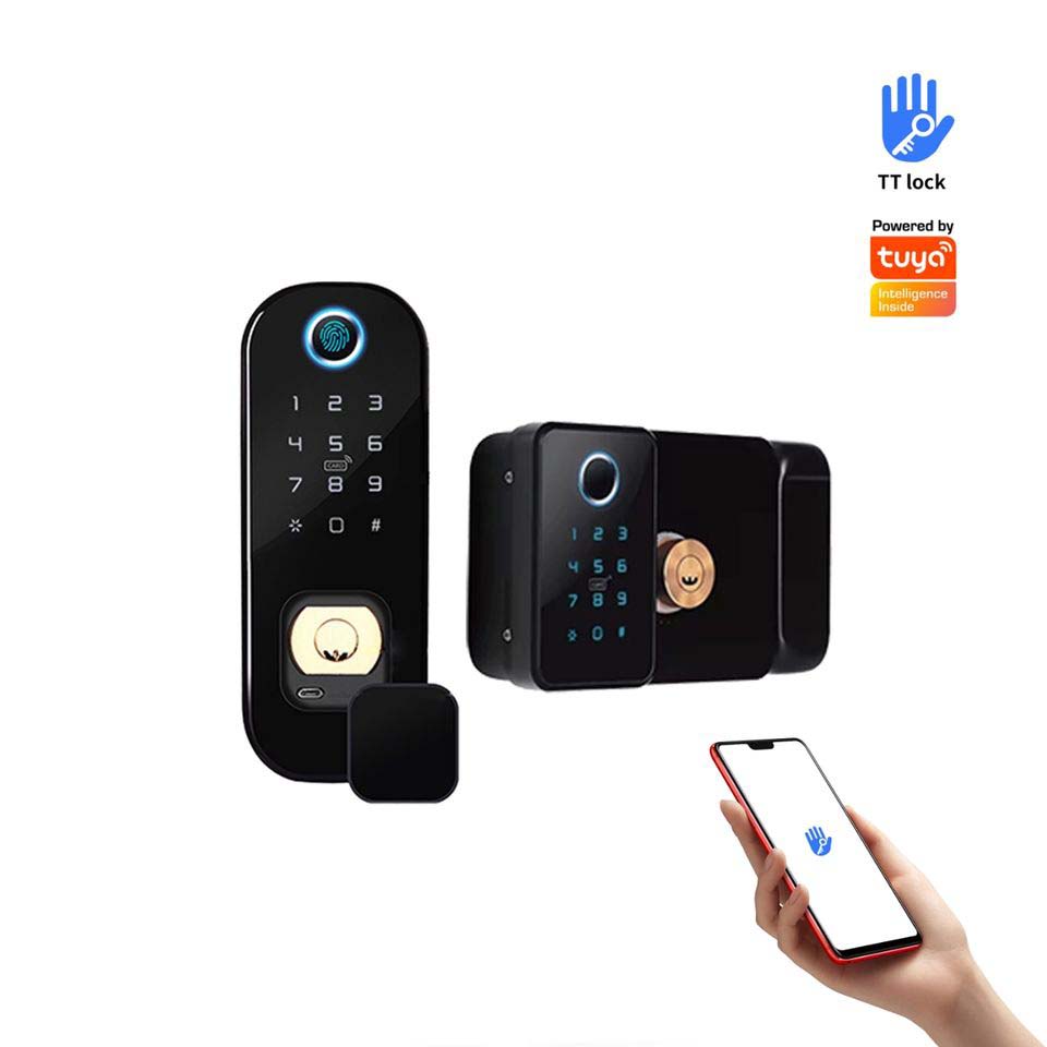 Smart Automatic Apartment Gate Door Lock with Mobile App, Fingerprint, PIN & RFID - Image 2