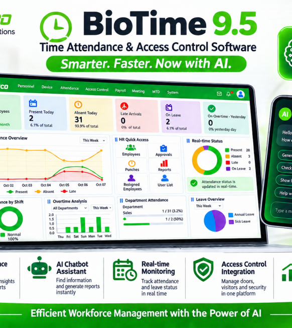 ZKTeco BioTime 9.5 with New AI Features